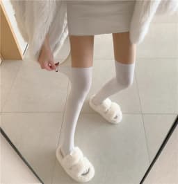 Women Spliced Mock Over‑Knee Pantyhose Comfortable High Elasticity Sexy Smooth Tights Transparent Leggings Ultra Thin Tights