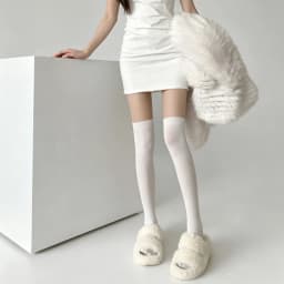 Women Spliced Mock Over‑Knee Pantyhose Comfortable High Elasticity Sexy Smooth Tights Transparent Leggings Ultra Thin Tights