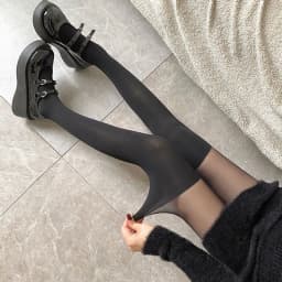 Women Spliced Mock Over‑Knee Pantyhose Comfortable High Elasticity Sexy Smooth Tights Transparent Leggings Ultra Thin Tights