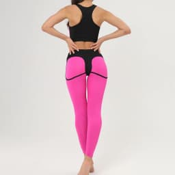 Fashion Spliced Leggings Women Sexy Hip Lift Tights Middle Stretch High Waist Gym Trainning Running loose Yoga Sports Leggings