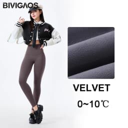 BIVIGAOS Fall Winter Multi Thickness Leggings Women High Waist Velvet Thick Sharkskin Warm Leggings Butt Lifter Fleece Leggings