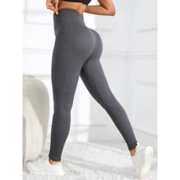 High Waisted Seamless Yoga Leggings Ribbed Sportswear Tights Fitness Apparel for Women Gym and Casual Wear for Fall & Winter