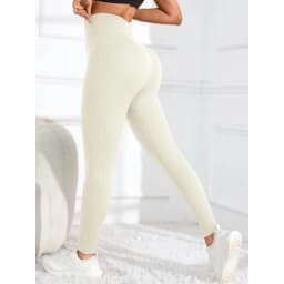 High Waisted Seamless Yoga Leggings Ribbed Sportswear Tights Fitness Apparel for Women Gym and Casual Wear for Fall & Winter