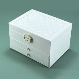 High-End Multi-Layer Drawer-Type Jewelry Box Household Large Capacity Earring Storage Organizer with Oxidation Finish