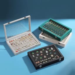 Rings/Earrings Organizer Tray with Clear Lid 10 Slots Velvet Drawer Insert Jewelry Storage box