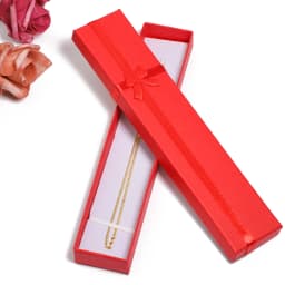 12PCS Elegant Bowknot Jewelry Box Earring Jewelry Necklace Storage Box Paper Organizer Storage Bronzing Jewelry Display Gift