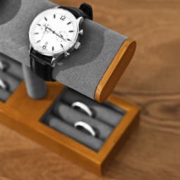 Oirlv Wooden Jewelry Organizer Watch Display Stand Necklace Bracelet Rings Storage Rack Jewelry T-bar Holder Showcase Props