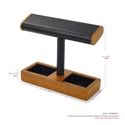 Oirlv Wooden Jewelry Organizer Watch Display Stand Necklace Bracelet Rings Storage Rack Jewelry T-bar Holder Showcase Props