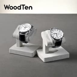 WoodTen Microfiber Watch Display Stand Watch Storage Necklace Bracelet Organizer Rack Bangle Scrunchie Headband Showcase Stands