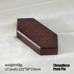 High Quality Beech Wood Display Stand for 16G/14G/Threadless Push Pin Piercing Body Jewelry Modern Display Holder