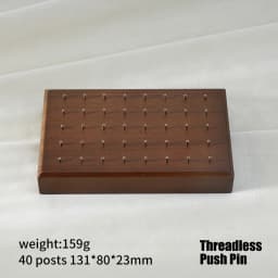 High Quality Beech Wood Display Stand for 16G/14G/Threadless Push Pin Piercing Body Jewelry Modern Display Holder
