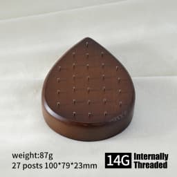 High Quality Beech Wood Display Stand for 16G/14G/Threadless Push Pin Piercing Body Jewelry Modern Display Holder