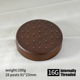 High Quality Beech Wood Display Stand for 16G/14G/Threadless Push Pin Piercing Body Jewelry Modern Display Holder