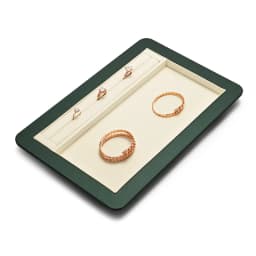 Oirlv Jewelry Tray Premium Organizer for Rings, Earrings & Bracelets, Elegant Soft Lining Perfect for Jewelry Display & Storage