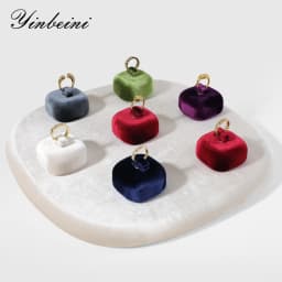 Yinbeini Velvet Jewelry Ring Earring Display Stand Counter Window Showcase Props For Boutique Retail Store TB011