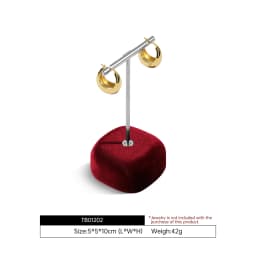 Yinbeini Velvet Jewelry Ring Earring Display Stand Counter Window Showcase Props For Boutique Retail Store TB011