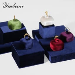 Yinbeini Velvet Jewelry Ring Earring Display Stand Counter Window Showcase Props For Boutique Retail Store TB011