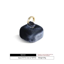 Yinbeini Velvet Jewelry Ring Earring Display Stand Counter Window Showcase Props For Boutique Retail Store TB011