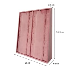 Pink Velvet Jewelry Exhibition Display Props Storage of Jewelry Bevel Ring Earring Display Tray Jewelry Ear Stud Storage Organiz