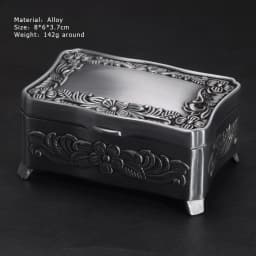 Vintage Alloy Jewelry Box Casket and Heart Shaped 9*7*4.5cm 6*6*3cm For Rings Pendants Necklace Gift Boxes