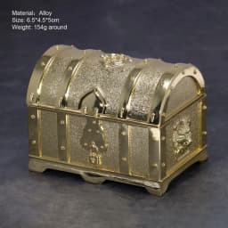 Vintage Alloy Jewelry Box Casket and Heart Shaped 9*7*4.5cm 6*6*3cm For Rings Pendants Necklace Gift Boxes