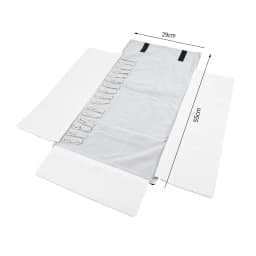 Luxury Velvet Chain Jewelry Storage Roll Bag Pendant Necklace Organizer Pouch Watch Bracelet Display Holder Travel Case Portable