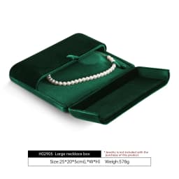 Yinbeini Velvet Large Necklace Pendant Display Box Premium Jewelry Storage Organizer Pendant Gift Packing Case H024