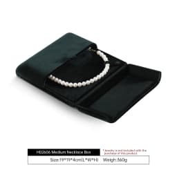 Yinbeini Velvet Large Necklace Pendant Display Box Premium Jewelry Storage Organizer Pendant Gift Packing Case H024