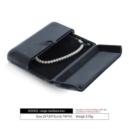 Yinbeini Velvet Large Necklace Pendant Display Box Premium Jewelry Storage Organizer Pendant Gift Packing Case H024