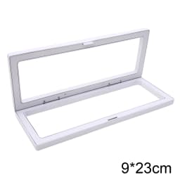 PE Film Colorful Jewelry Storage Box 3D Packaging Case Gemstone Free Stand Floating Frame Membrane Ring Earring Necklace Display