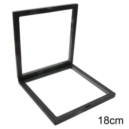 PE Film Colorful Jewelry Storage Box 3D Packaging Case Gemstone Free Stand Floating Frame Membrane Ring Earring Necklace Display