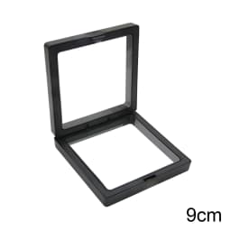PE Film Colorful Jewelry Storage Box 3D Packaging Case Gemstone Free Stand Floating Frame Membrane Ring Earring Necklace Display