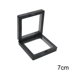 PE Film Colorful Jewelry Storage Box 3D Packaging Case Gemstone Free Stand Floating Frame Membrane Ring Earring Necklace Display