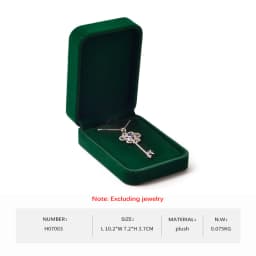 WoodTen Green Jewelry Ring Box Engagement Wedding Ring Box Birthday Jewerly Pendant Bracelet Necklace Display Gift Box Wholesale