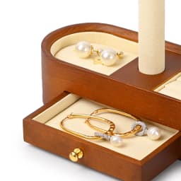 Oirlv Wooden Jewelry Organizer Watch Display Stand Necklace Bracelet Rings Storage Rack Jewelry T-bar Holder Showcase Props