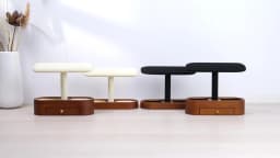 Oirlv Wooden Jewelry Organizer Watch Display Stand Necklace Bracelet Rings Storage Rack Jewelry T-bar Holder Showcase Props
