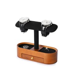 Oirlv Wooden Jewelry Organizer Watch Display Stand Necklace Bracelet Rings Storage Rack Jewelry T-bar Holder Showcase Props