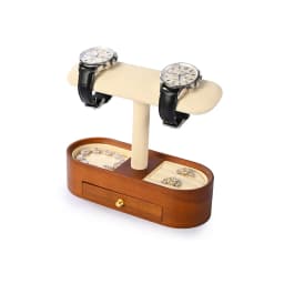 Oirlv Wooden Jewelry Organizer Watch Display Stand Necklace Bracelet Rings Storage Rack Jewelry T-bar Holder Showcase Props