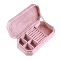 TAIMY Travel Velvet Jewelry Box Portable Ring Necklace Bracelet Storage Box Custom Logo Jewelry Case Jewellery Organizer