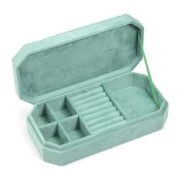 TAIMY Travel Velvet Jewelry Box Portable Ring Necklace Bracelet Storage Box Custom Logo Jewelry Case Jewellery Organizer