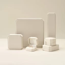 WoodTen New Octagonal Jewelry Organizer Box for Earrings Ring Pendant Necklace Bracelet Storage Leather Gift Box Packaging Box