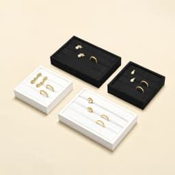 WoodTen Ring Display Tray Earring Stand Jewelry Organizer Counter Display Tray for Store Specialized in Ring and Earring Display