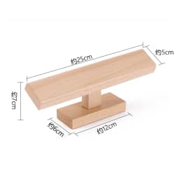 Wooden New T-Bar Vintage Walnut Bracelet Chain Watch Rack Jewelry Organizer Hard Display Stand Holder Size