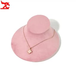 Jewelry Counter Necklace Pendant Display Holder Velvet Neck Model Pearl Necklace Chain Organizer Props