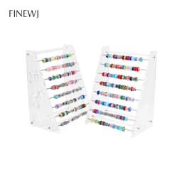 Transparent Acrylic Pendant Earring Display Stand Rod Bracelet Beads Collection Holder Rondelles Rack Trollbeads E Series Charms