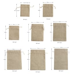50pcs/lot 7x9 9x12 10x14cm Jute Gift Bags Cotton Linen Jewelry Bags Drawstring Packaging Pouch Display Wedding Sack Burlap Bags