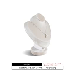 Yinbeini Velvet Jewelry Pendant Chest Stand Necklace Display Organizer Jewelry Store Countertop Exhibition Props RB026