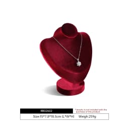 Yinbeini Velvet Jewelry Pendant Chest Stand Necklace Display Organizer Jewelry Store Countertop Exhibition Props RB026
