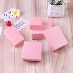 12pcs/ Lot Simple Box Earnail Rings Earrings Bracelet Necklace Gray Black Paper Jewellry Display Case Jewelry Organizer Boxes