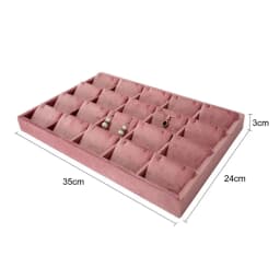 Jewelry Rack Display Pink Velvet Cloth Window Necklace RingJewelry Exhibitor Props High-End Display Props Free Combination